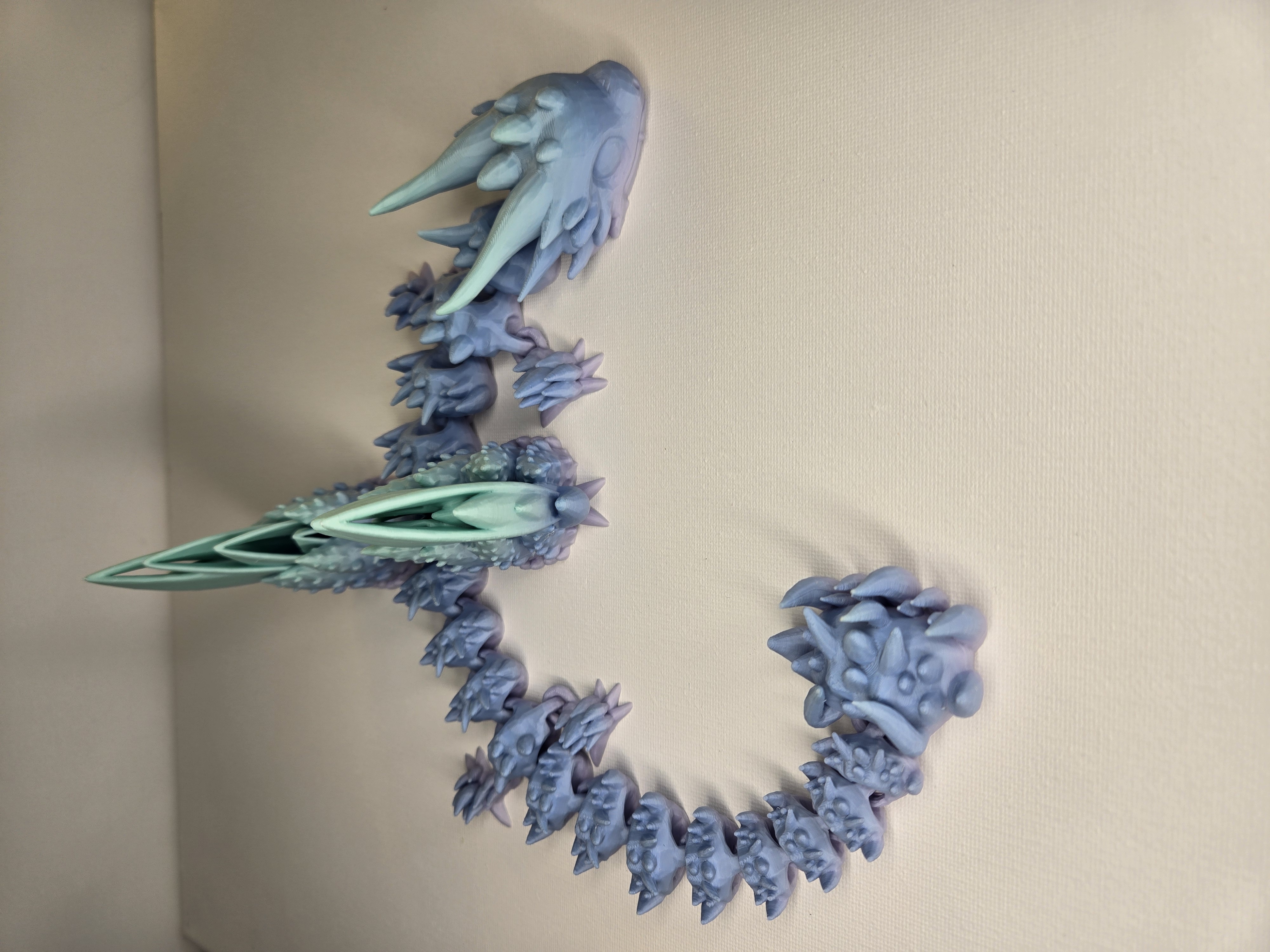 Angel dragon in pastel tones